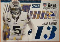 Jalen Ramsey #T13 Football Cards 2022 Panini Score Top 100 Prices