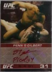 BJ Penn [Red Ink] #ABJP Ufc Cards 2009 Topps UFC Round 1 Autographs Prices