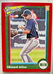 Edouard Julien [Red] #29 Baseball Cards 2023 Panini Chronicles Classics Prices