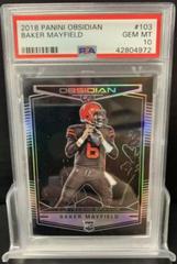 Baker Mayfield #103 Football Cards 2018 Panini Obsidian Prices