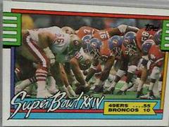 Super Bowl XXIV [Disclaimer Back] Football Cards 1990 Topps Prices