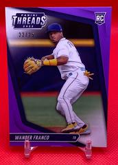Wander Franco [Purple] #3 Baseball Cards 2022 Panini Chronicles Threads Prices