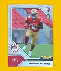 Tyrion Davis Price Football Cards 2022 Panini Instant RPS First Look Prices