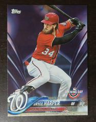 Bryce Harper [Purple] Baseball Cards 2018 Topps Opening Day Prices
