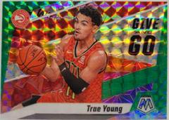 Trae Young [Green Mosaic] #4 Basketball Cards 2019 Panini Mosaic Give and Go Prices