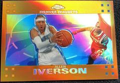 Allen Iverson [Orange Refractor] Basketball Cards 2007 Topps Chrome Prices