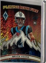 Bryce Young [White Shimmer] #PWF-1 Football Cards 2023 Panini Phoenix Playing with Fire Prices
