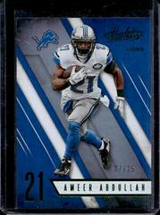Ameer Abdullah [Spectrum Green] #72 Football Cards 2016 Panini Absolute Prices