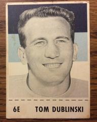 Tom Dublinski #6E Football Cards 1956 Shredded Wheat Prices