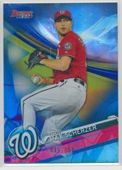 Max Scherzer [Blue Refractor] #2 Baseball Cards 2017 Bowman's Best Prices