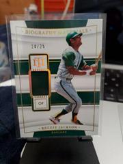 Reggie Jackson [Holo Gold] #BIO-RJ Baseball Cards 2022 Panini National Treasures Biography Materials Prices