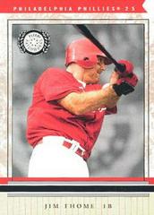 Jim Thome #25 Baseball Cards 2003 Fleer Patchworks Prices