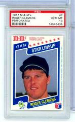 Roger Clemens [Perforated] #7 Baseball Cards 1987 M & M's Prices
