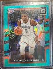 Russell Westbrook [Aqua] #101 Basketball Cards 2017 Panini Donruss Optic Prices