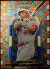 Mike Trout [Blue Prizm] #SG-5 Baseball Cards 2022 Panini Prizm Stained Glass Prices