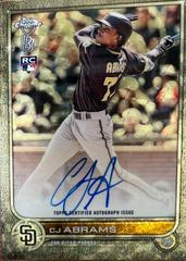CJ Abrams Baseball Cards 2022 Topps Chrome Ben Baller Autographs Prices