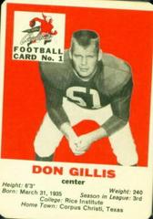 Don Gillis Football Cards 1960 Mayrose Cardinals Prices