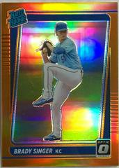 Brady Singer [Orange] #51 Baseball Cards 2021 Panini Donruss Optic Prices