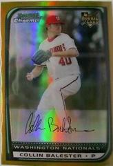 Collin Balester [Gold Refractor] Baseball Cards 2008 Bowman Chrome Draft Prices
