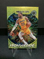 LeBron James [Shimmer] #2 Basketball Cards 2019 Panini Hoops Premium Stock High Voltage Prices