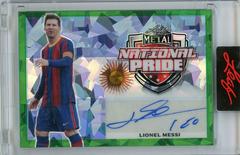 Lionel Messi [Green Crystal] Soccer Cards 2022 Leaf Metal National Pride Autographs Prices