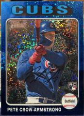 Pete Crow-Armstrong [Blue Sparkle Refractor] #177 Baseball Cards 2024 Topps Heritage Chrome Prices
