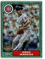 Greg Maddux [Green] Baseball Cards 2022 Topps Update 1987 Chrome Prices