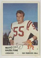 Matt Hazeltine #66 Football Cards 1961 Fleer Prices
