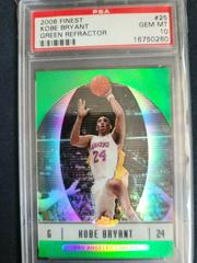 Kobe Bryant [Green Refractor] #25 Basketball Cards 2006 Finest Prices