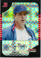Greg Maddux [Xfractor] #84 Baseball Cards 2005 Bowman Chrome Prices