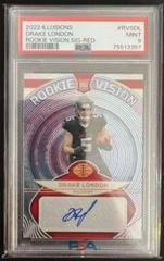 Drake London [Red] #RVS-DL Football Cards 2022 Panini Illusions Rookie Vision Signatures Prices
