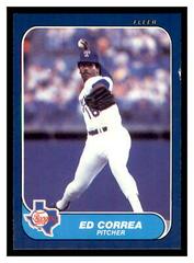 Ed Correa #U-30 Baseball Cards 1986 Fleer Update Prices