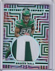 Breece Hall [Green] Football Cards 2022 Panini Illusions Instant Impact Prices