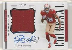 Dante Pettis Football Cards 2018 National Treasures Rookie Colossal Signatures Prices