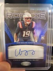 Christian Gonzalez [Blue Etch] #RS-22 Football Cards 2023 Panini Certified Rookie Signatures Prices