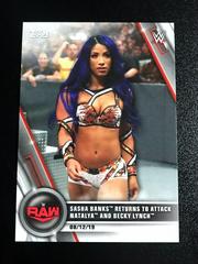 Sasha Banks Returns to Attack Natalya and Becky Lynch Wrestling Cards 2020 Topps WWE Women's Division Prices
