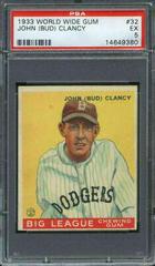 John Bud Clancy Baseball Cards 1933 World Wide Gum Prices