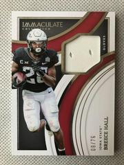 Breece Hall #IG-BHA Football Cards 2022 Panini Immaculate Collegiate Gloves Prices