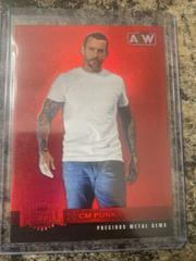 CM Punk [Precious Metal Gems Red] Wrestling Cards 2022 SkyBox Metal Universe AEW Prices