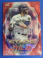 Christian Yelich [Red] #SMLB-11 Baseball Cards 2023 Topps Stars of MLB Prices
