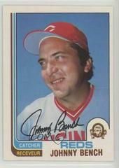 Johnny Bench Baseball Cards 1982 O Pee Chee Prices