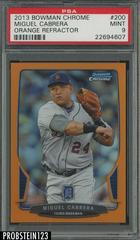 Miguel Cabrera [Orange Refractor] #200 Baseball Cards 2013 Bowman Chrome Prices
