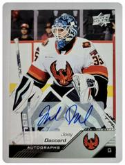 Joey Daccord [Autograph] #59 Hockey Cards 2022 Upper Deck AHL Prices