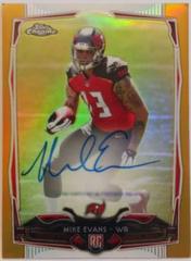 Mike Evans [Ball in Right Hand Autograph Gold Refractor] #185 Football Cards 2014 Topps Chrome Prices