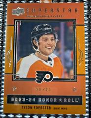 Tyson Foerster [Gold] #HR54 Hockey Cards 2023 Upper Deck Honor Roll Prices