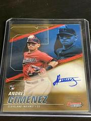 Andres Gimenez [Gold Refractor] Baseball Cards 2021 Bowman’s Best of 2021 Autographs Prices