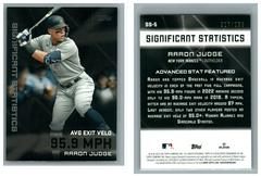 Aaron Judge [Black] #SS-5 Baseball Cards 2023 Topps Significant Statistics Prices