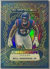 Will Anderson Jr. [Green Electric Etch] #23 Football Cards 2023 Panini Obsidian Supernova Prices