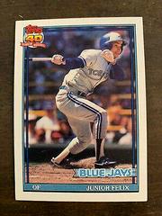 Junior Felix Baseball Cards 1991 Topps Prices