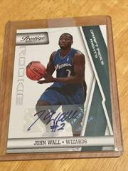 John Wall [Draft Picks Rights Autograph] #199 Basketball Cards 2010 Panini Prestige Prices